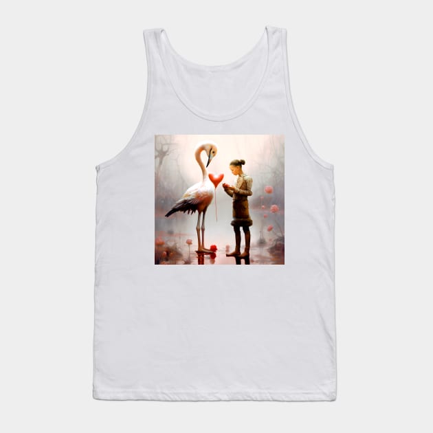 Swan Girl: Be Who You Are... Be You! Tank Top by Puff Sumo